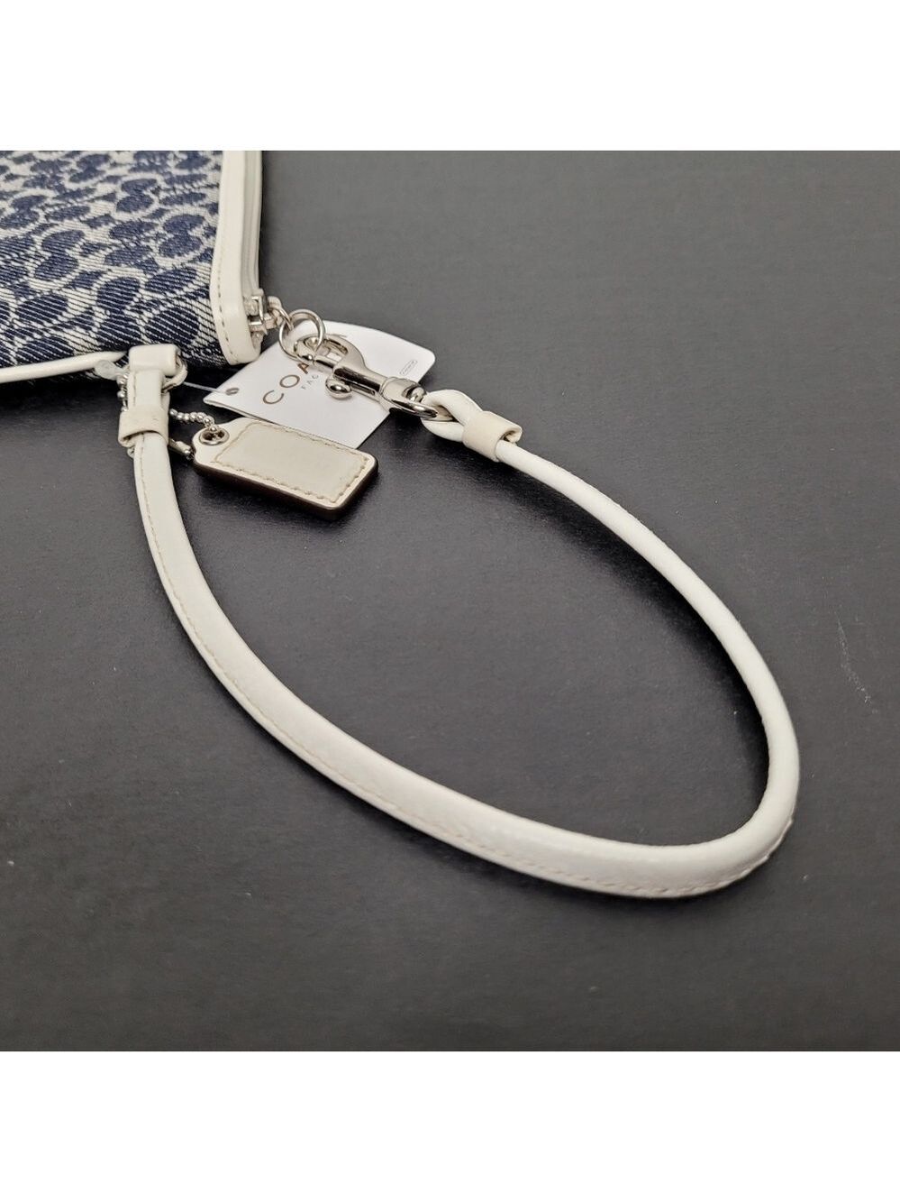 Coach Small Wristlet In Signature C's Denim #CA538 - Picture 7 of 7
